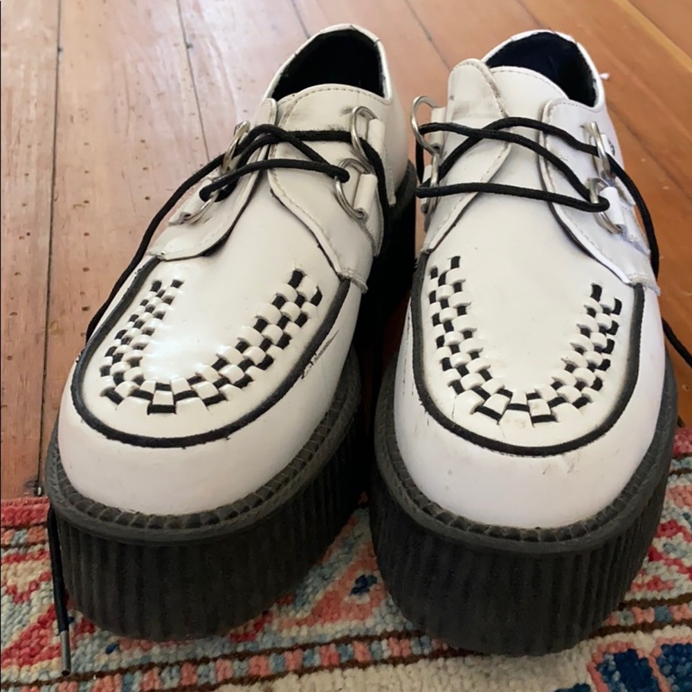 OG White and black checkered TUK oxfords